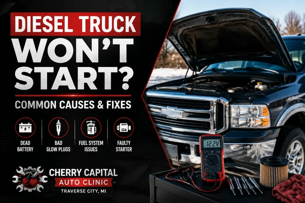 Diesel Truck Won't Start? Common Causes & Fixes | Cherry Capital Auto Clinic